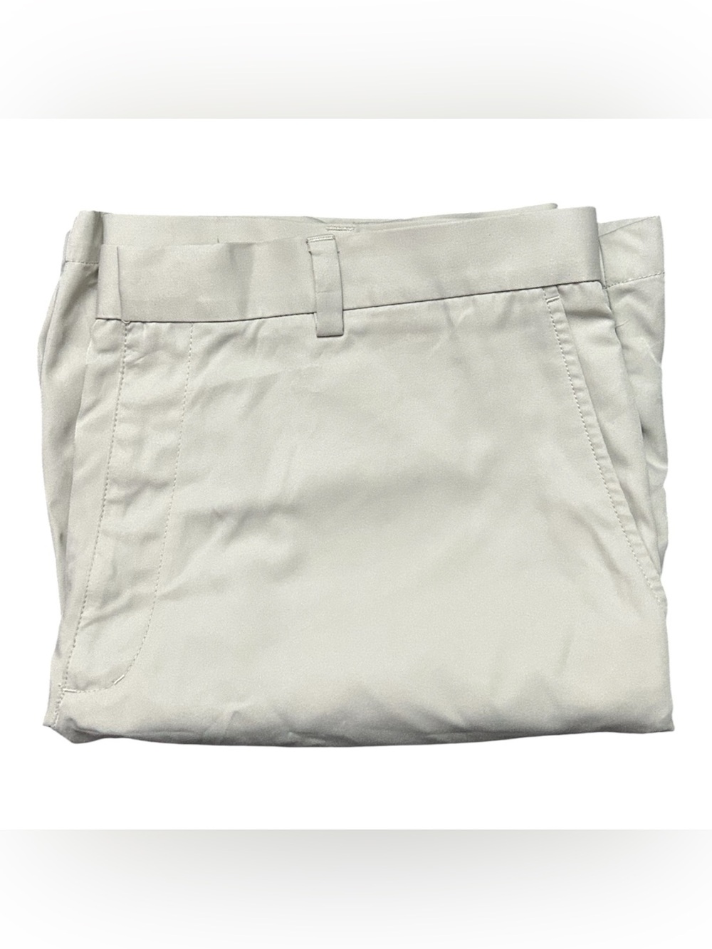 Grand Slam Men's Flat-Front Shorts - Light Cream